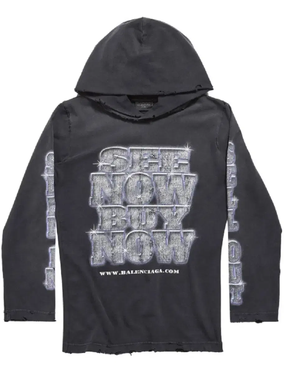 발렌시아가 see now buy now 후드 SNBN